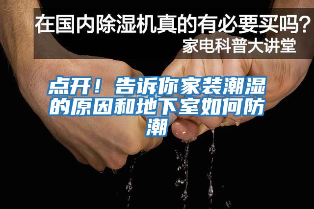 點開！告訴你家裝潮濕的原因和地下室如何防潮