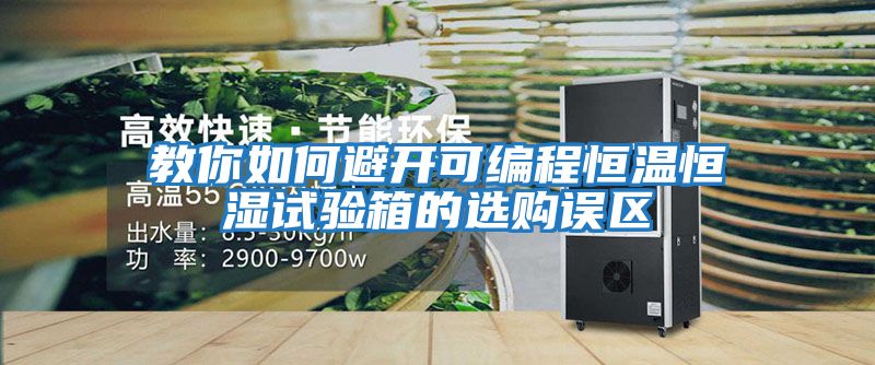 教你如何避開可編程恒溫恒濕試驗箱的選購誤區