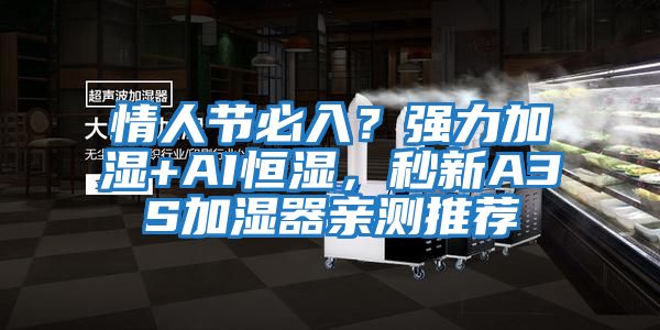 情人節必入？強力加濕+AI恒濕，秒新A3S加濕器親測推薦