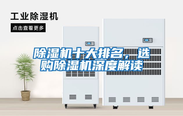 除濕機十大排名，選購除濕機深度解讀