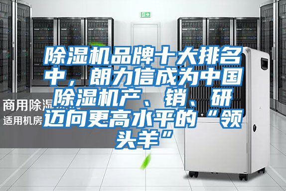 除濕機品牌十大排名中，朗力信成為中國除濕機產、銷、研邁向更高水平的“領頭羊”