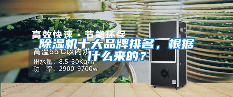 除濕機十大品牌排名，根據什么來的？