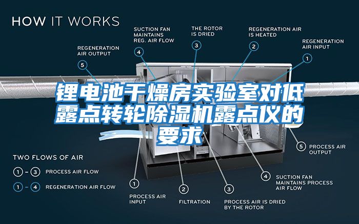 鋰電池干燥房實驗室對低露點轉輪除濕機露點儀的要求