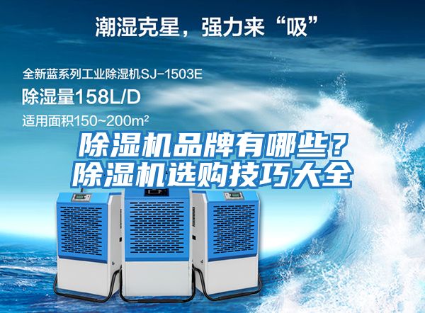 除濕機品牌有哪些？除濕機選購技巧大全