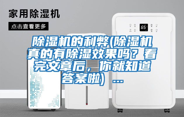 除濕機的利弊(除濕機真的有除濕效果嗎?看完文章后,你就知道答案啦) ...