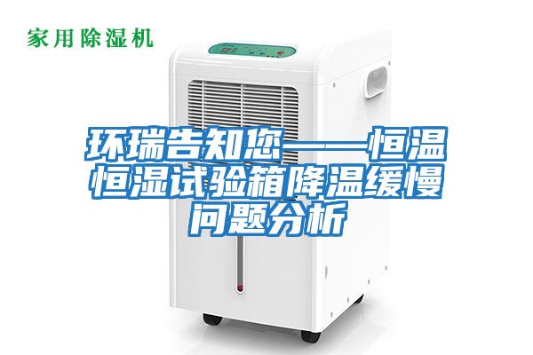 環瑞告知您——恒溫恒濕試驗箱降溫緩慢問題分析