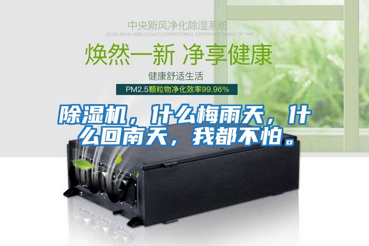 除濕機，什么梅雨天，什么回南天，我都不怕。