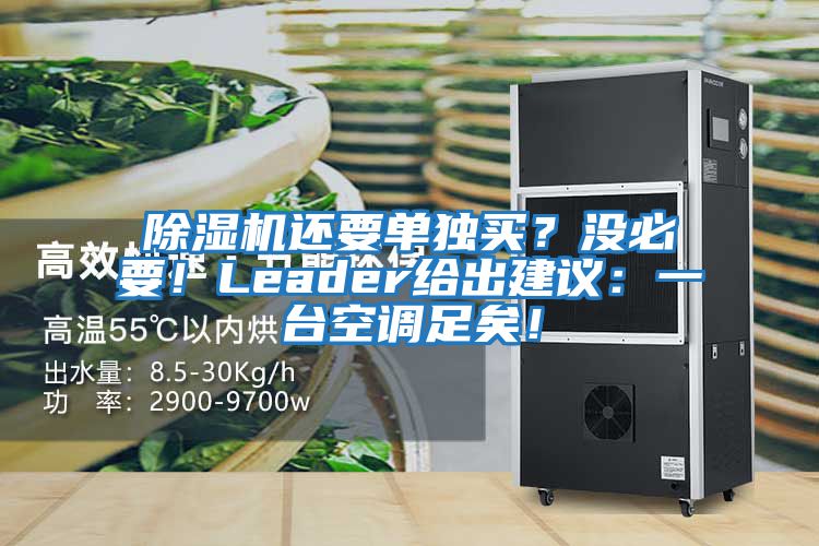 除濕機還要單獨買？沒必要！Leader給出建議：一臺空調足矣！