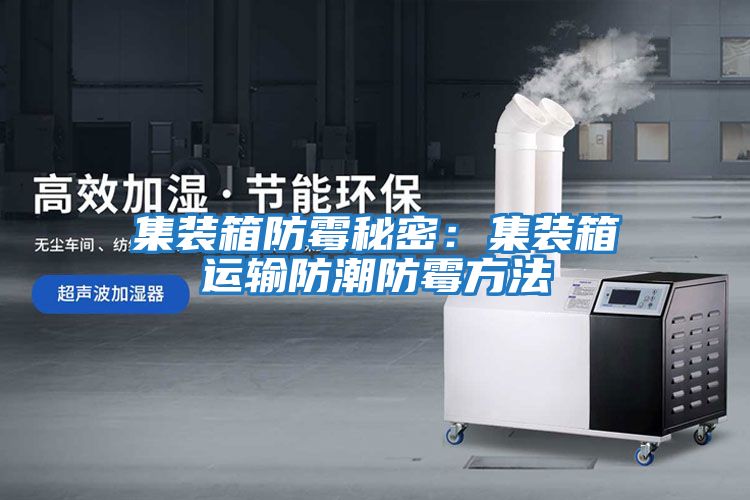 集裝箱防霉秘密:集裝箱運(yùn)輸防潮防霉方法