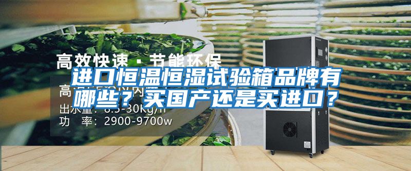 進(jìn)口恒溫恒濕試驗(yàn)箱品牌有哪些？買國(guó)產(chǎn)還是買進(jìn)口？